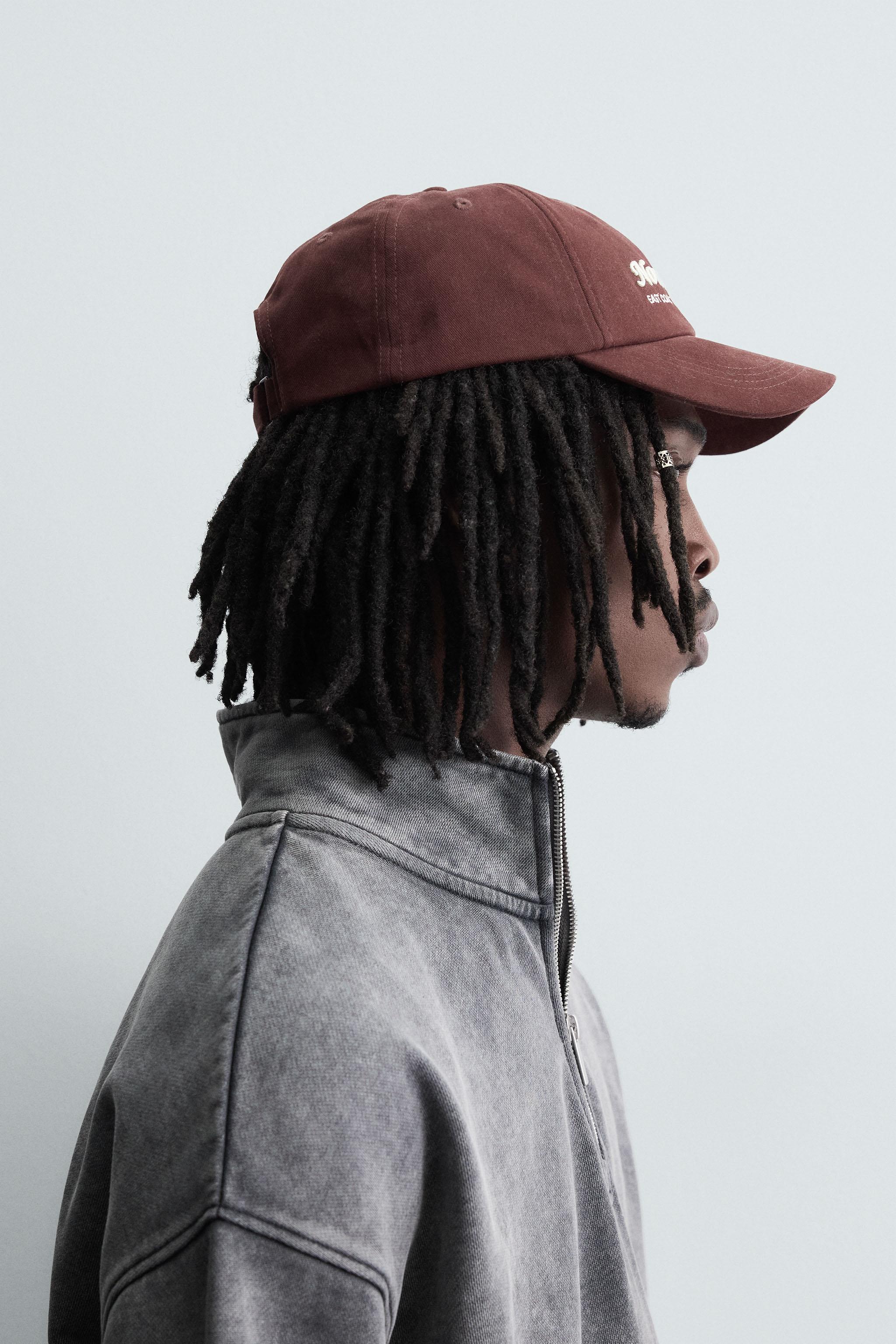 EMBROIDERED TEXT CAP